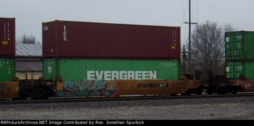 DTTX 743817A and two containers